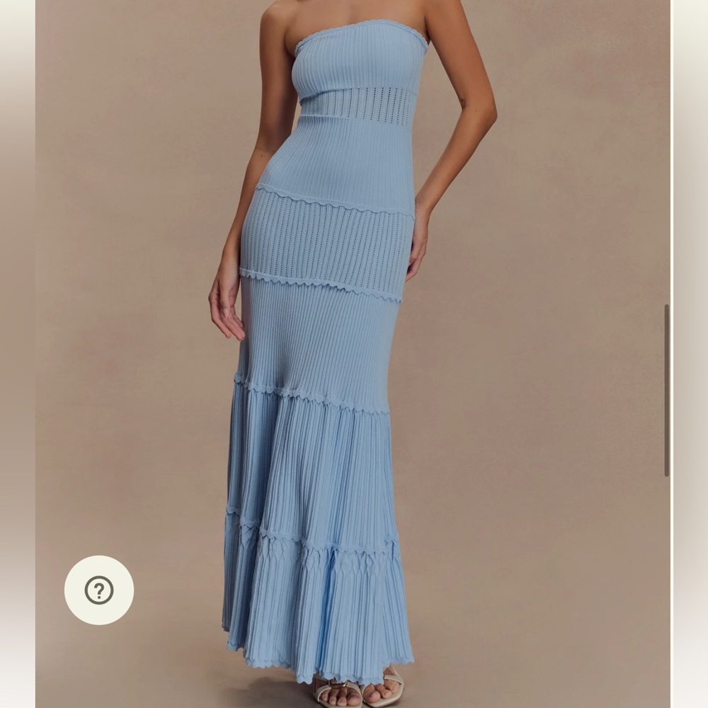 Meshki Finley Pointelle Knit Maxi Skirt